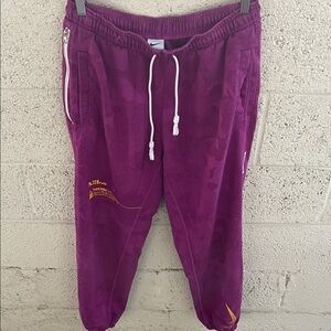 Nike Standard Issue Purple Jogger Sweatpants